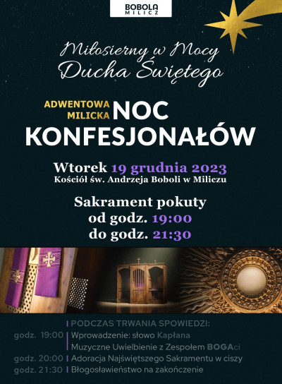 Adwentowa Milicka Noc Konfesjonałów