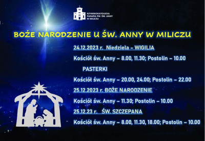 Święta Bożego Narodzenia w naszej parafii