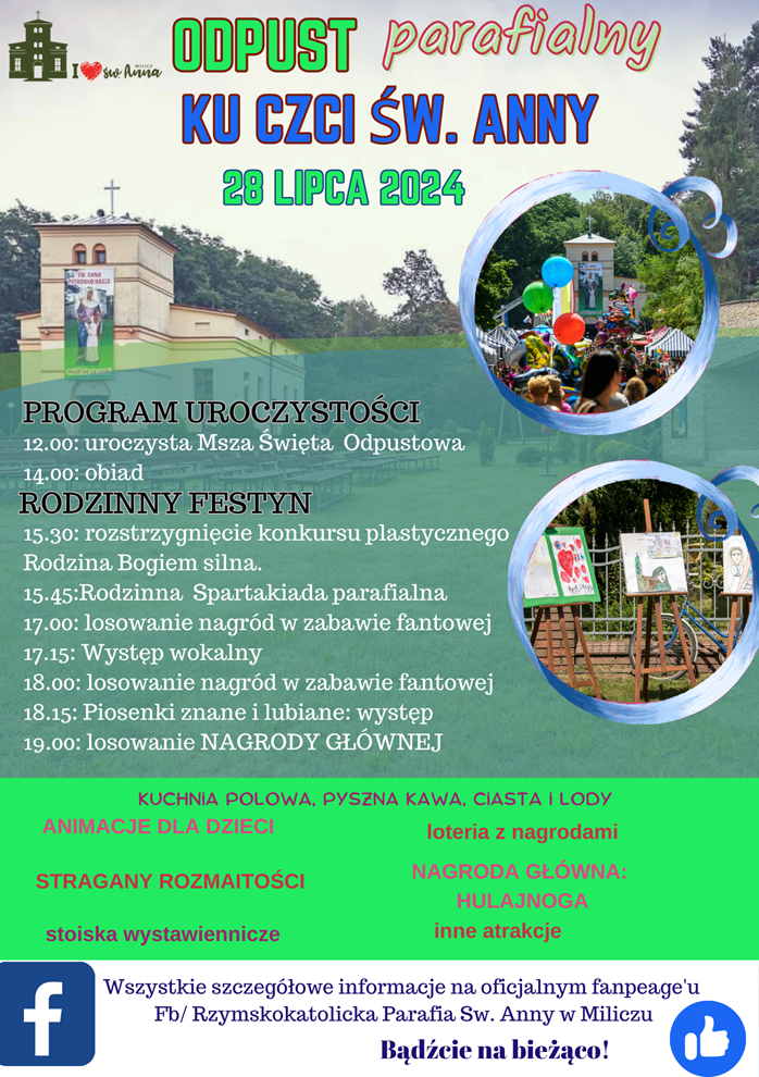 ODPUST ku czci naszej Patronki już 28 lipca 2024 roku